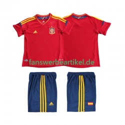 Retro 2012 Trikot Spanien Kinder Heimausrüstung Kurzarm