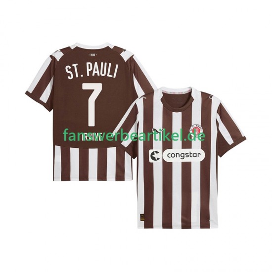 St. Pauli Jackson Irvine 7 Trikot Herren Heimausrüstung 2025-2026 Kurzarm