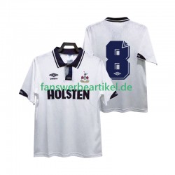 8 Retro 1991 1993 Trikot Tottenham Hotspur Herren Heimausrüstung Kurzarm