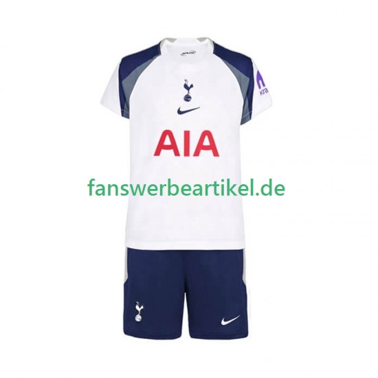 Trikot Tottenham Hotspur Kinder Heimausrüstung 2025-2026 Kurzarm