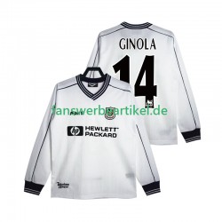 GINOLA 14 Retro 1997 Trikot Tottenham Hotspur Herren Heimausrüstung 1999 Langarm
