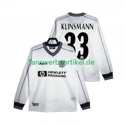 KLINSMANN 33 Retro 1997 Trikot Tottenham Hotspur Herren Heimausrüstung 1999 Langarm