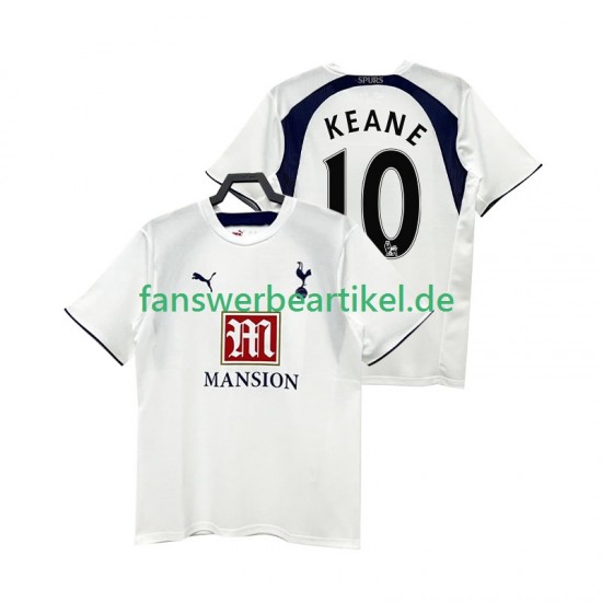Keane 10 Retro 2007 Trikot Tottenham Hotspur Herren Heimausrüstung 2006 Kurzarm