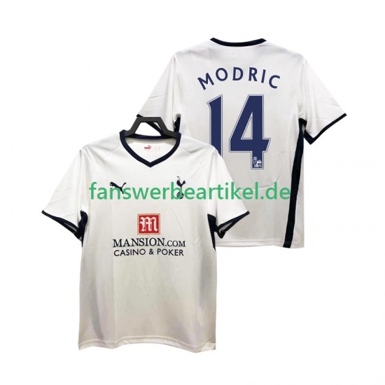 Luca Modric 14 Retro 2009 Trikot Tottenham Hotspur Herren Heimausrüstung 2008 Kurzarm