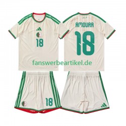 Mohamed Amoura 18 Trikot Algerien Kinder Heimausrüstung 2026 Kurzarm