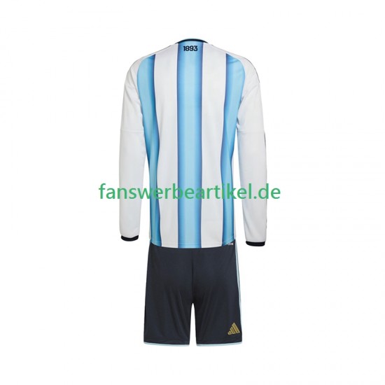 Trikot Argentinien Kinder Heimausrüstung WM 2026 Langarm