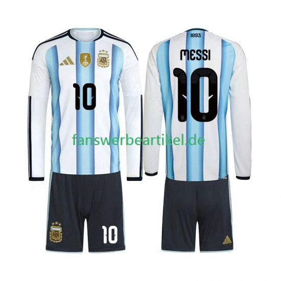 Lionel Messi 10 Trikot Argentinien Kinder Heimausrüstung WM 2026 Langarm