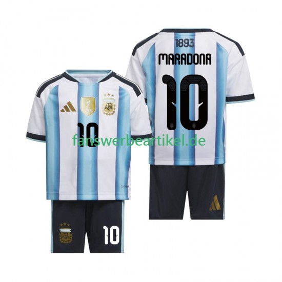 Maradona 10 Trikot Argentinien Kinder Heimausrüstung WM 2026 Kurzarm