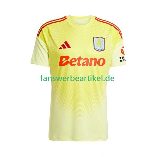 Torwart Trikot Aston Villa Herren Auswärtsausrüstung 2025-2026 Kurzarm
