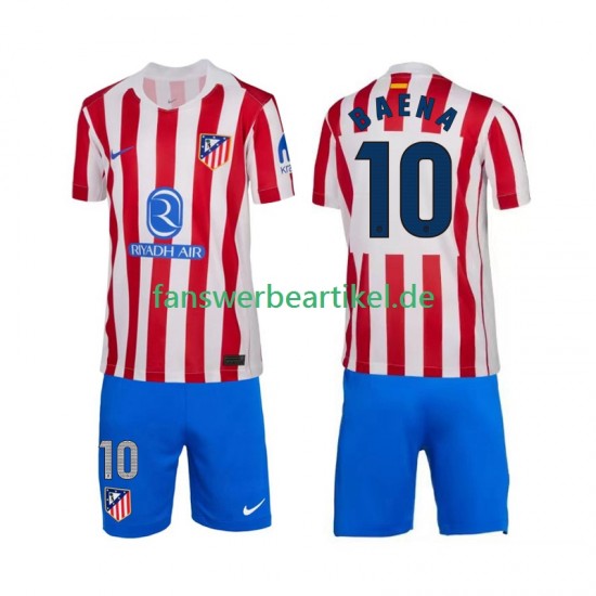 Alex Baena 10 Trikot Atlético Madrid Kinder Heimausrüstung 2025-2026 Kurzarm