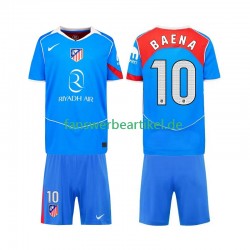 Alex Baena 10 Trikot Atlético Madrid Kinder Ausweich ausrüstung 2025-2026 Kurzarm