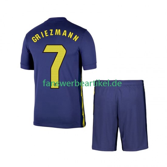 Antoine Griezmann 7 Trikot Atlético Madrid Kinder Auswärtsausrüstung 2025-2026 Kurzarm