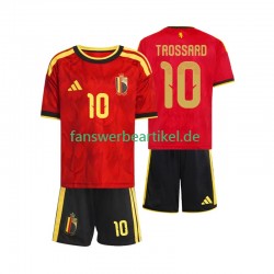 Leandro Trossard 10 Trikot Belgien Kinder Heimausrüstung WM 2026 Kurzarm