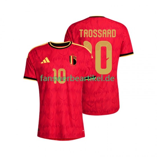 Leandro Trossard 10 Trikot Belgien Herren Heimausrüstung WM 2026 Kurzarm