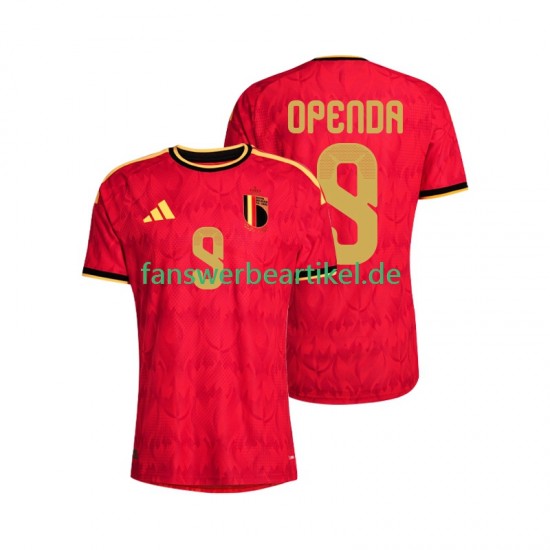 Openda 9 Trikot Belgien Herren Heimausrüstung WM 2026 Kurzarm