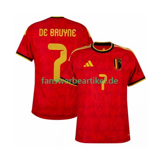 de bruyne 7 Trikot Belgien Herren Heimausrüstung WM 2026 Kurzarm