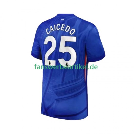 Moises Caicedo 25 Trikot Chelsea Herren Heimausrüstung 2025-2026 Kurzarm