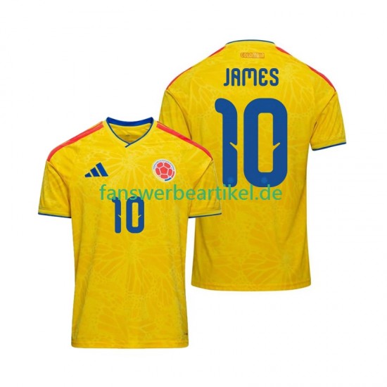 James Rodriguez 10 Trikot Kolumbien Herren Heimausrüstung WM 2026 Kurzarm