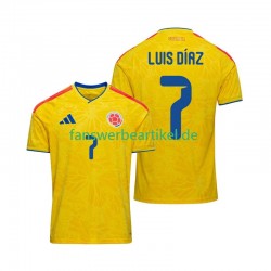 Luis Diaz 7 Trikot Kolumbien Herren Heimausrüstung WM 2026 Kurzarm