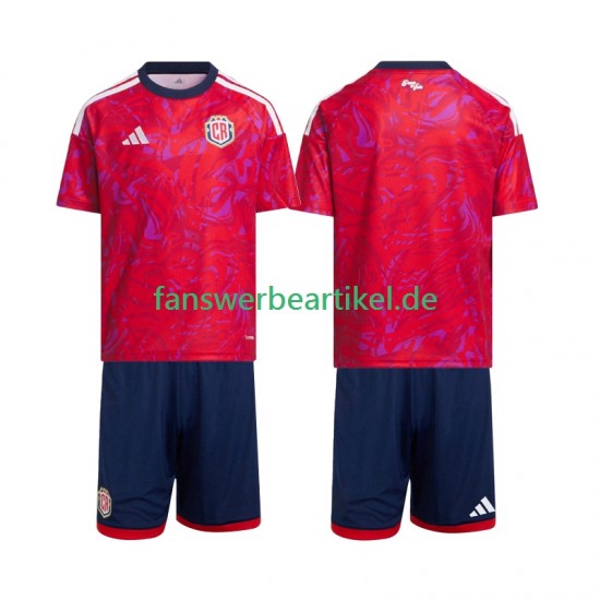 Trikot Costa Rica Kinder Heimausrüstung 2026 Kurzarm