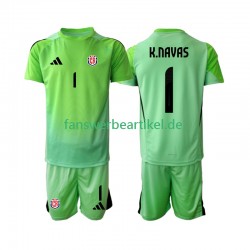 Keylor Navas 1 Torwart Trikot Costa Rica Kinder Heimausrüstung 2025 Kurzarm