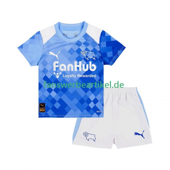 Derby County Trikot Kinder Ausweich ausrüstung 2025-2026 Kurzarm