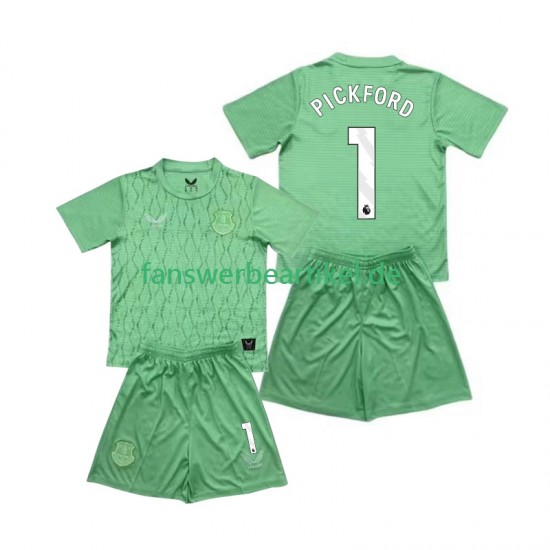 FC Pickford 1 Torwart Trikot Everton Kinder Heimausrüstung 2025-2026 Kurzarm