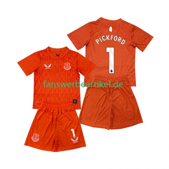 FC Pickford 1 Torwart Trikot Everton Kinder Ausweich ausrüstung 2025-2026 Kurzarm