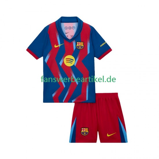 Trikot FC Barcelona Kinder Viertes ausrüstung 2025-2026 Kurzarm