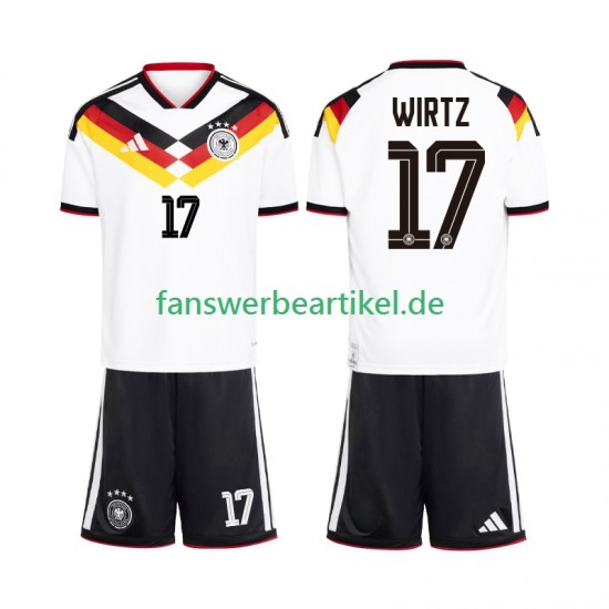 Florian Wirtz 17 Trikot Deutschland Kinder Heimausrüstung WM 2026 Kurzarm