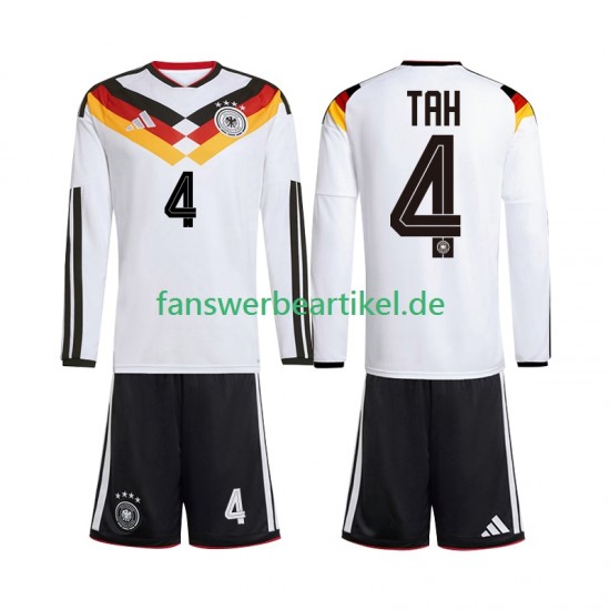 Jonathan Tah 4 Trikot Deutschland Kinder Heimausrüstung WM 2026 Langarm