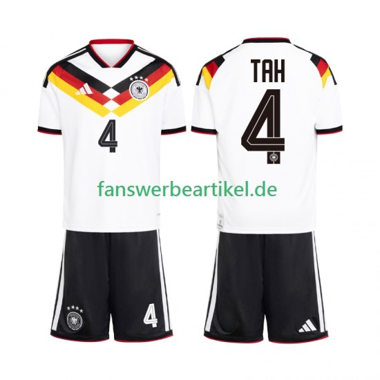 Jonathan Tah 4 Trikot Deutschland Kinder Heimausrüstung WM 2026 Kurzarm