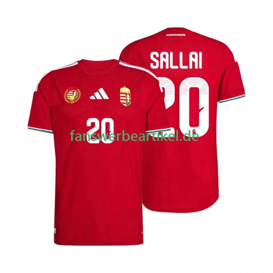 Sallai 20 Trikot Ungarn Herren Heimausrüstung WM 2026 Kurzarm