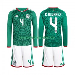 Edson Alvarez 4 Trikot Mexiko Kinder Heimausrüstung WM 2026 Langarm