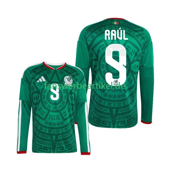 Raul Jimenez 9 Trikot Mexiko Herren Heimausrüstung WM 2026 Langarm