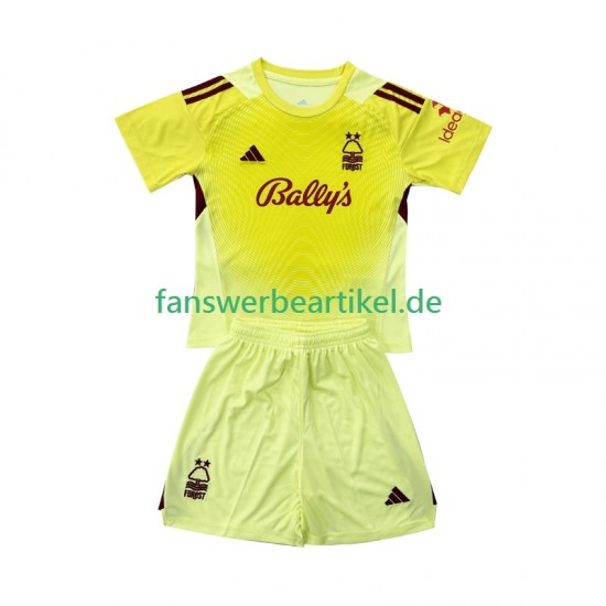Torwart Trikot Nottingham Forest Kinder Heimausrüstung 2025-2026 Kurzarm