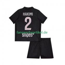 Achraf Hakimi 2 Trikot Paris Saint-Germain Kinder Viertes ausrüstung 2025-2026 Kurzarm