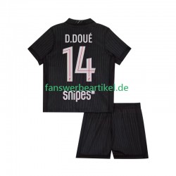 Desire Doue 14 Trikot Paris Saint-Germain Kinder Viertes ausrüstung 2025-2026 Kurzarm