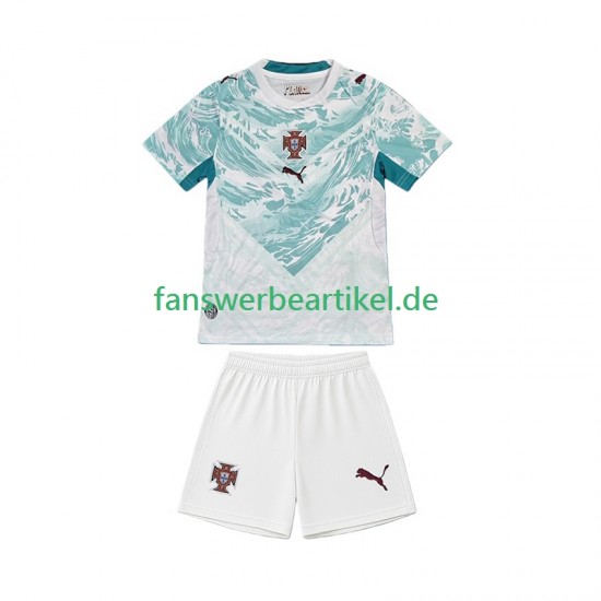 Trikot Portugal Kinder Auswärtsausrüstung WM 2026 Kurzarm