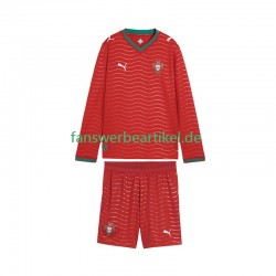 Trikot Portugal Kinder Heimausrüstung WM 2026 Langarm
