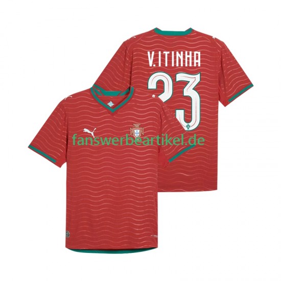 Vitinha 23 Trikot Portugal Herren Heimausrüstung WM 2026 Kurzarm