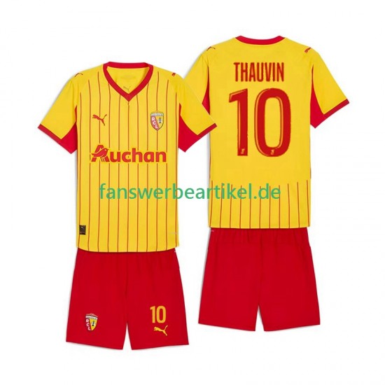 Florian Thauvin 10 Trikot RC Lens Kinder Heimausrüstung 2025-2026 Kurzarm