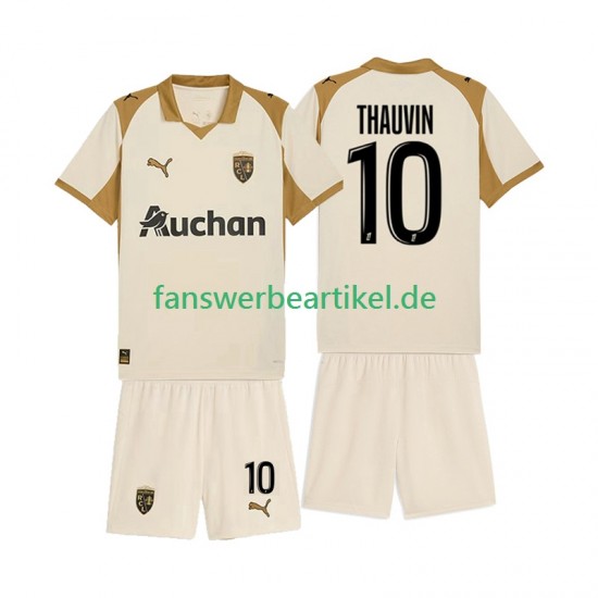 Florian Thauvin 10 Trikot RC Lens Kinder Ausweich ausrüstung 2025-2026 Kurzarm