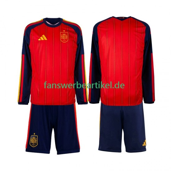 Trikot Spanien Kinder Heimausrüstung WM 2026 Langarm