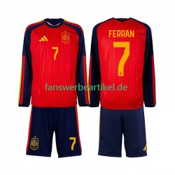 Ferran Torres 7 Trikot Spanien Kinder Heimausrüstung WM 2026 Langarm