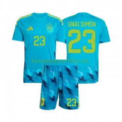 Unai Simon 23 Torwart Trikot Spanien Kinder Heimausrüstung WM 2026 Kurzarm
