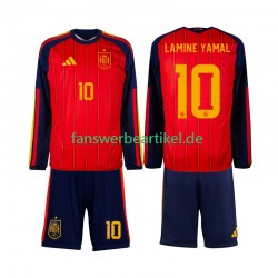 Lamine Yamal 10 Trikot Spanien Kinder Heimausrüstung WM 2026 Langarm