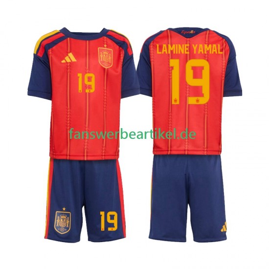 Lamine Yamal 19 Trikot Spanien Kinder Heimausrüstung WM 2026 Kurzarm