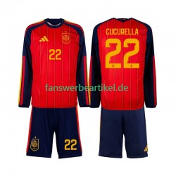 Marc Cucurella 22 Trikot Spanien Kinder Heimausrüstung WM 2026 Langarm