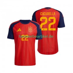 Marc Cucurella 22 Trikot Spanien Herren Heimausrüstung WM 2026 Kurzarm